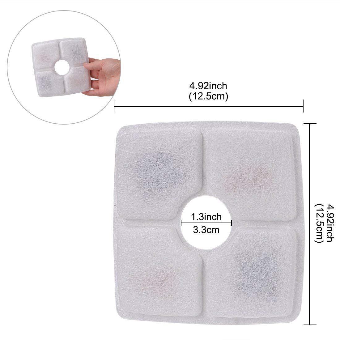 Pet water dispenser filter element activated carbon filter net cat and dog water feeder coconut shell ion resin filter cotton pet supplies
