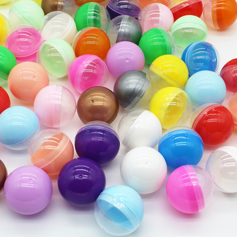 Macaron Color Round 32 45 50 65 75 100 120mm Large Plastic Balls Children's Toy Gashapon Shell Toy Ball