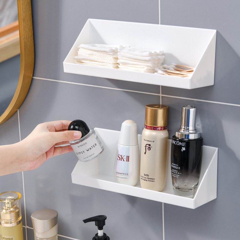 Mirror Cabinet Oblique Mouth Storage Box Lipstick Cosmetic Rack Toilet Non-Drilling Layered Classification Wall Hanging Arrangement Box