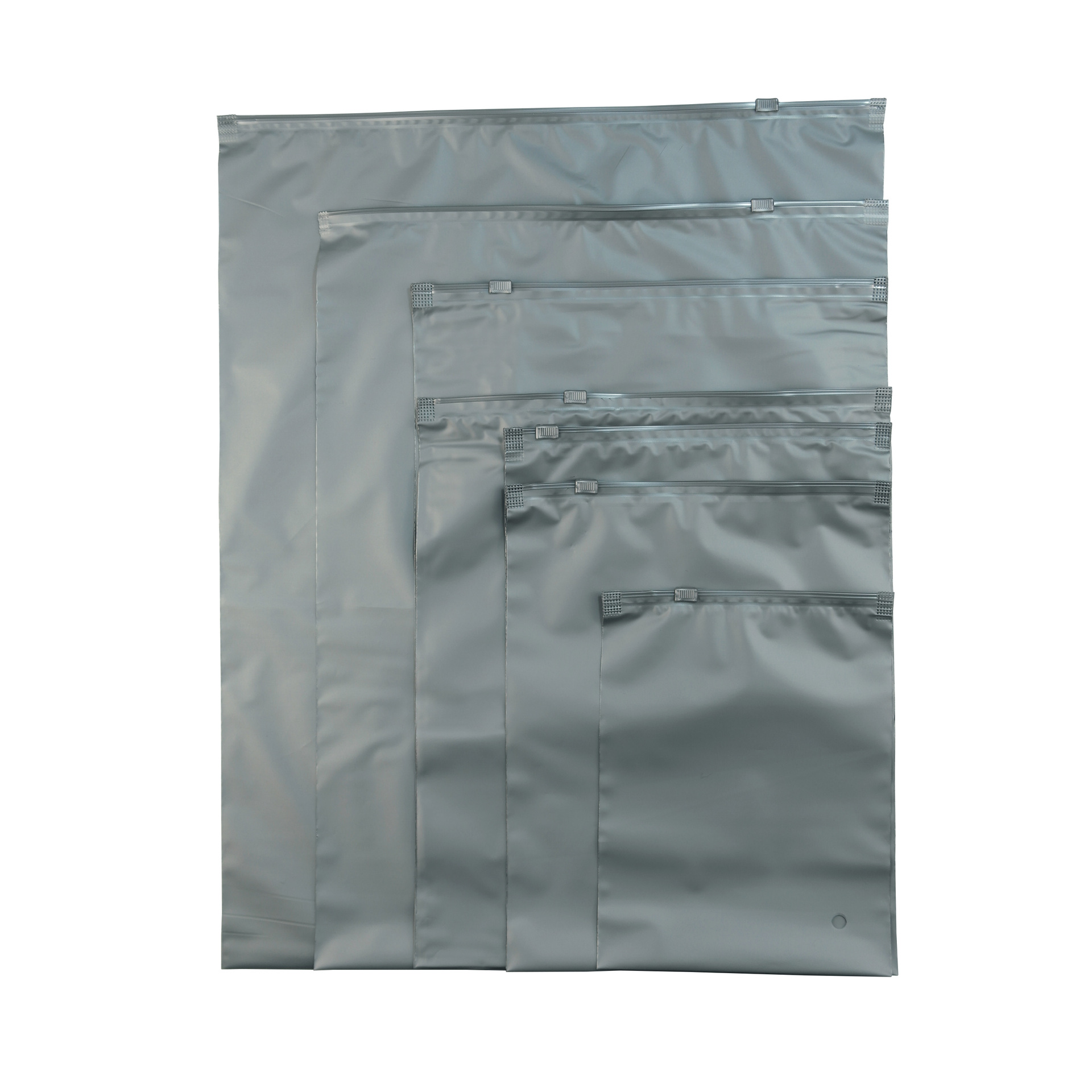 Color frosted zipper bag matte packaging bag in stock can be printed Logo clothing bag foreign trade cross-border e-commerce