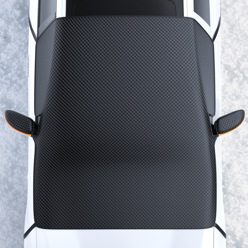Car snow shield car front windshield glass anti-snow anti-frost magnetic suction snow shield car thickened waterproof half cover car coat