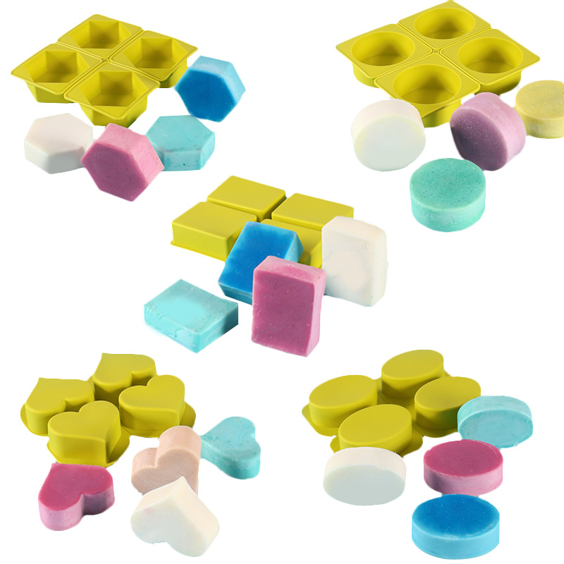 4 even 6-sided love constellation soap candle mold diy handmade kitchen cake baking silicone mold
