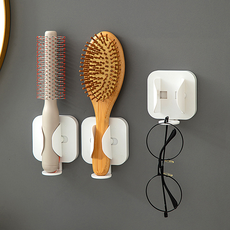 New wall-mounted gravity induction retractable electric toothbrush rack bathroom multi-function comb hair curler rack