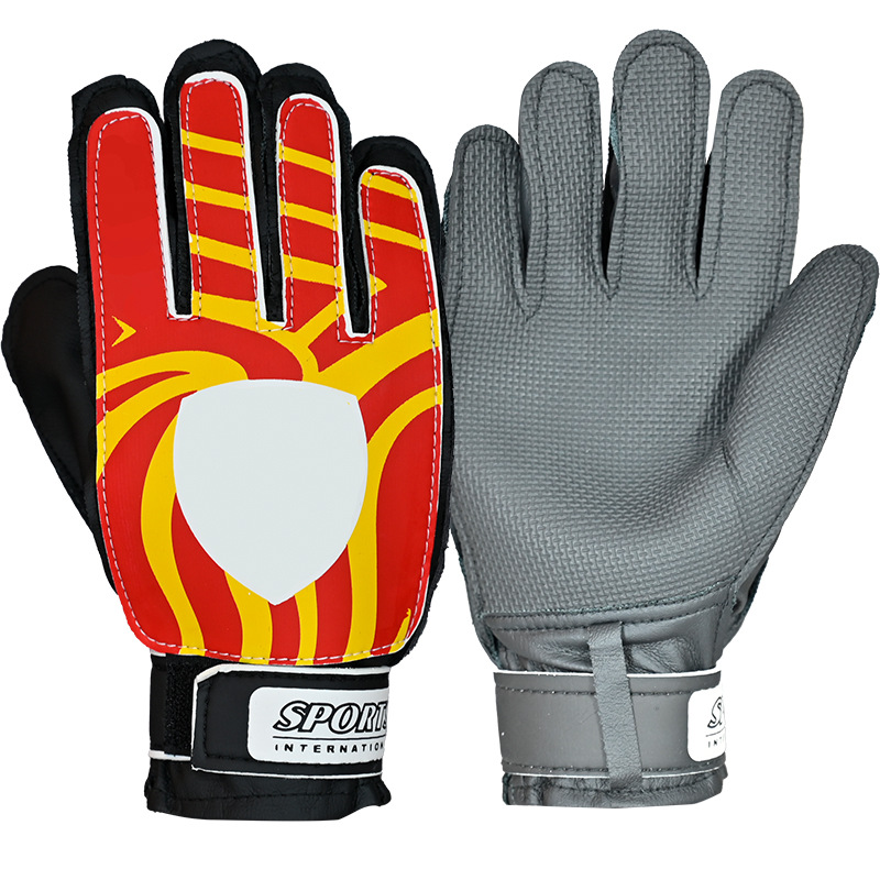 Adult Kids Team Logo Football Gloves Professional National Team Club Football Goalkeeper Gloves Gantry Hand