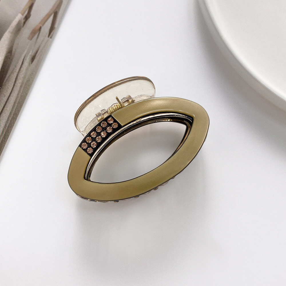 Diamant Ovale clip Net rood half stropdas haar opgestoken haarspeld kinderen Bad clip schattige haarspeld Koreaanse stijl haaraccessoires Hoog gevoel_voghion.com