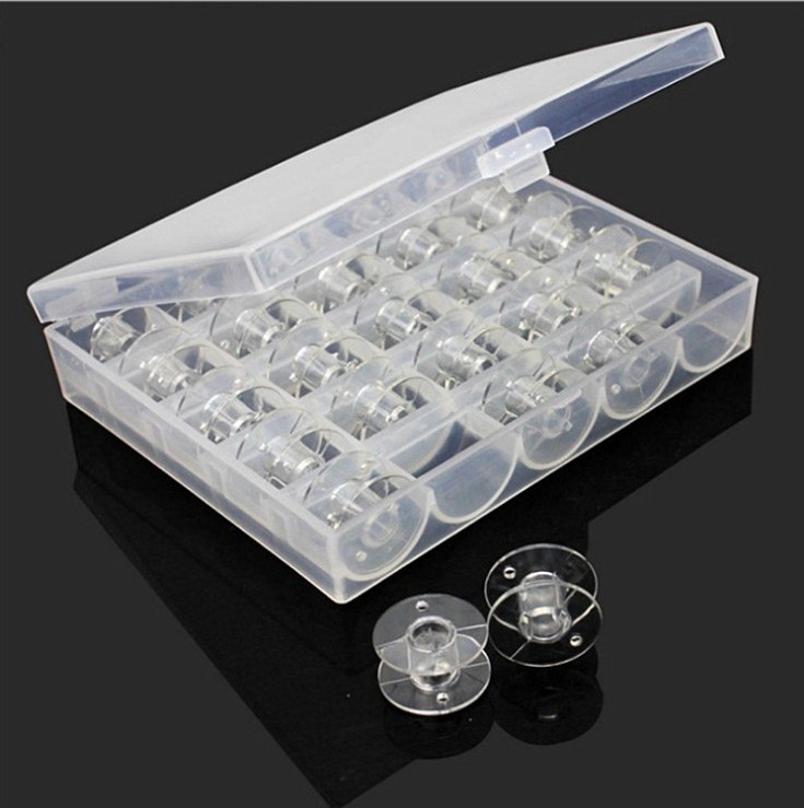 Factory goods household sewing machine universal multi-color optional plastic bobbin core color transparent 2518p
