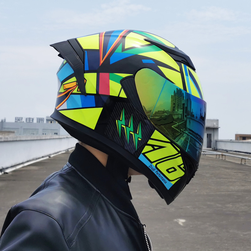 JIEKAI JIEKAI electric motorcycle helmet men's and women's full helmet double lens full cover street car Bluetooth Four Seasons Universal