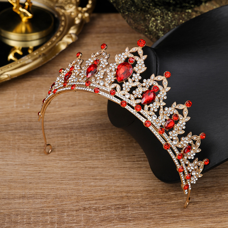 2024 new crown headdress children princess birthday crown headband wedding wedding dress accessories wholesale factory