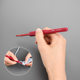 Factory alumina crochet set handmade diy weaving tool for beginners home Hook sweater non-slip Red Hook needle
