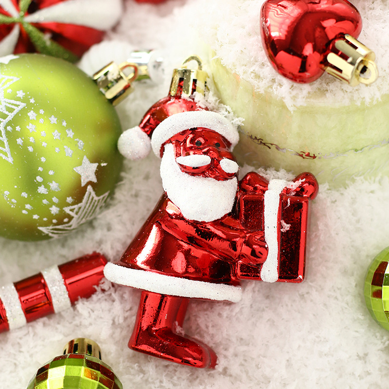 クリスマス装飾50pcs/set彩色クリスマスボールセットペンダントクリスマスツリー装飾ストラップ