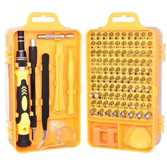 Factory supply tools 115 in 1 cross-border wholesale watch mobile phone disassembly installation and maintenance tool screwdriver set