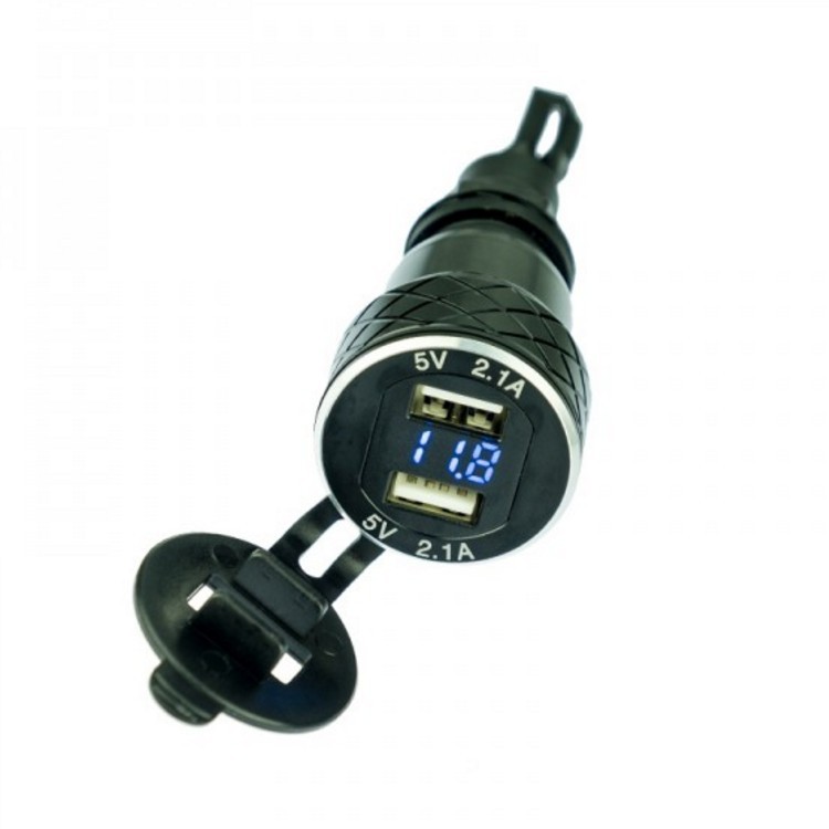 kewig European standard 4.2A motorcycle car charger Din Hella small caliber base