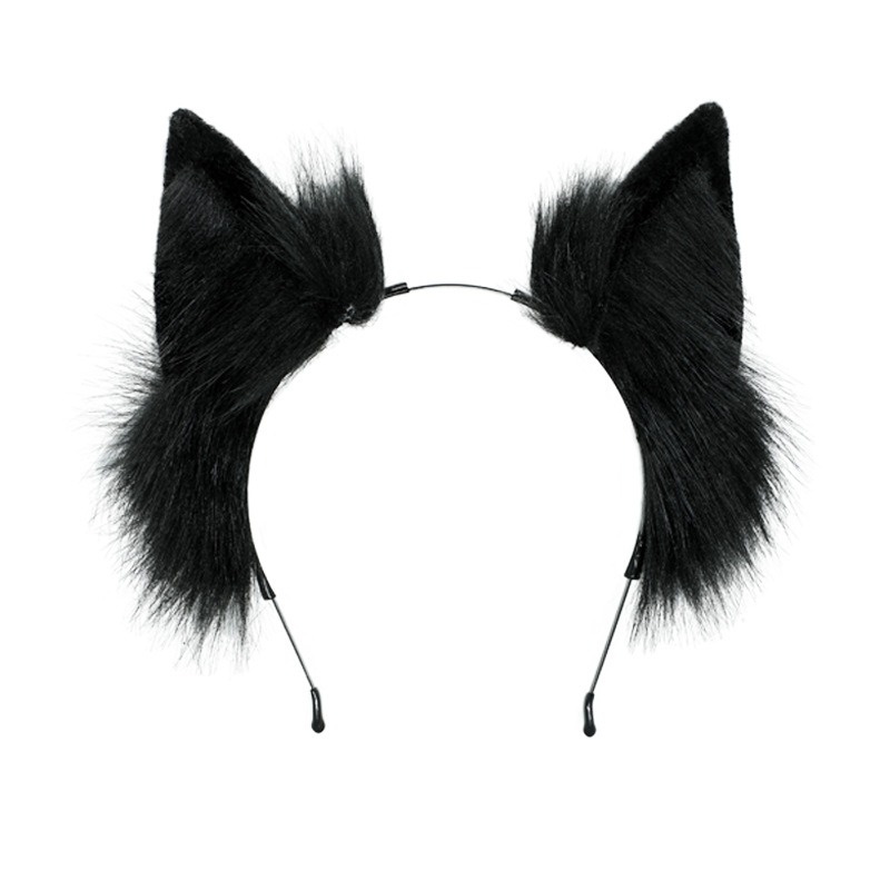 A generation of hair simulation beast ear hair accessories cute comic party dress hand-made headdress female plush cat ear hairband
