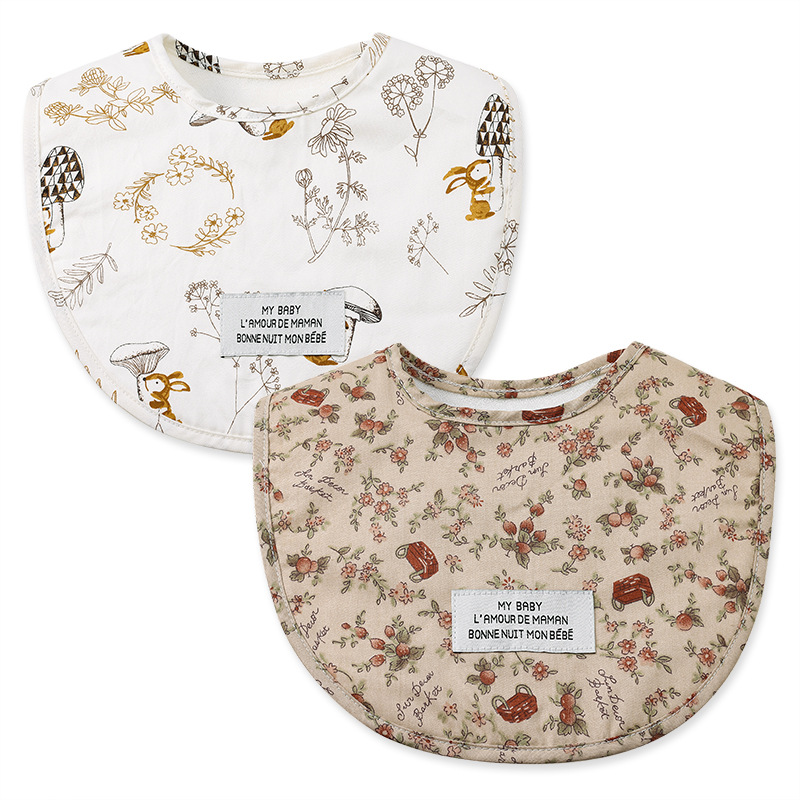 Class A South Korea same style baby saliva towel summer cotton saliva pocket children's bib waterproof cotton baby bib