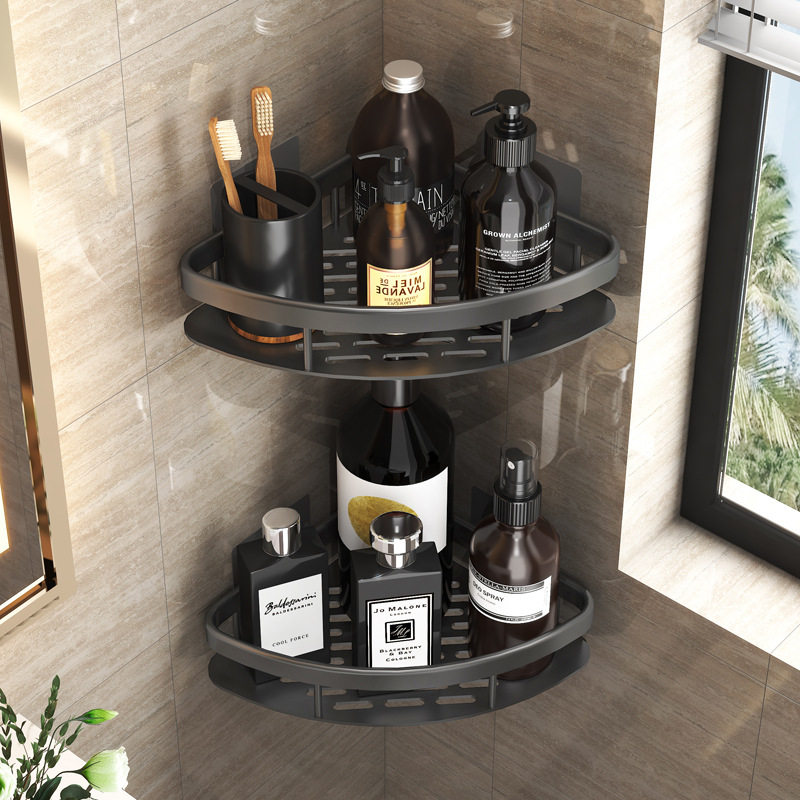 Toilet Storage Rack Suction Type Toilet Toilet Washstand Wall Hanging Wall Kitchen Bathroom Storage Free of Punch