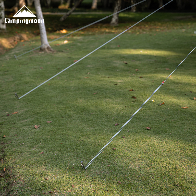 Coman outdoor camping reinforced wear-resistant polyester 4mm tent rope reflective camp rope canopy fixed windproof rope