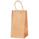 in stock wholesale New Year gift bag kraft paper bag take-out packaging bag fast food drink single cup bag custom logo