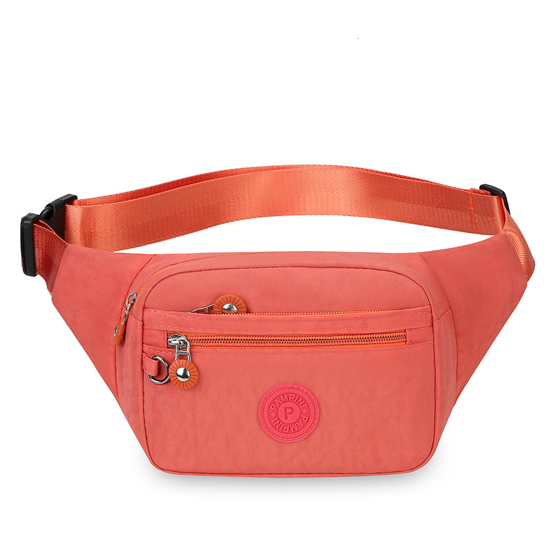 New sports waist bag nylon cloth waist bag large capacity cashier business bag wear-resistant outdoor mobile phone bag female waist bag