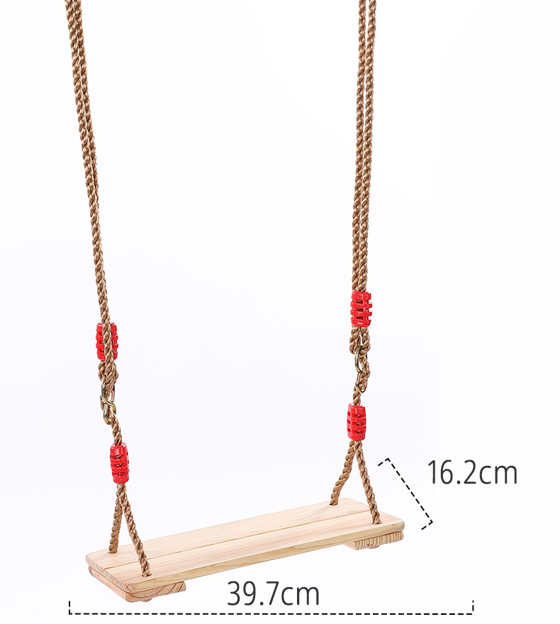 Red House Amazon adult children indoor outdoor play wooden swing four-board swing in stock wholesale