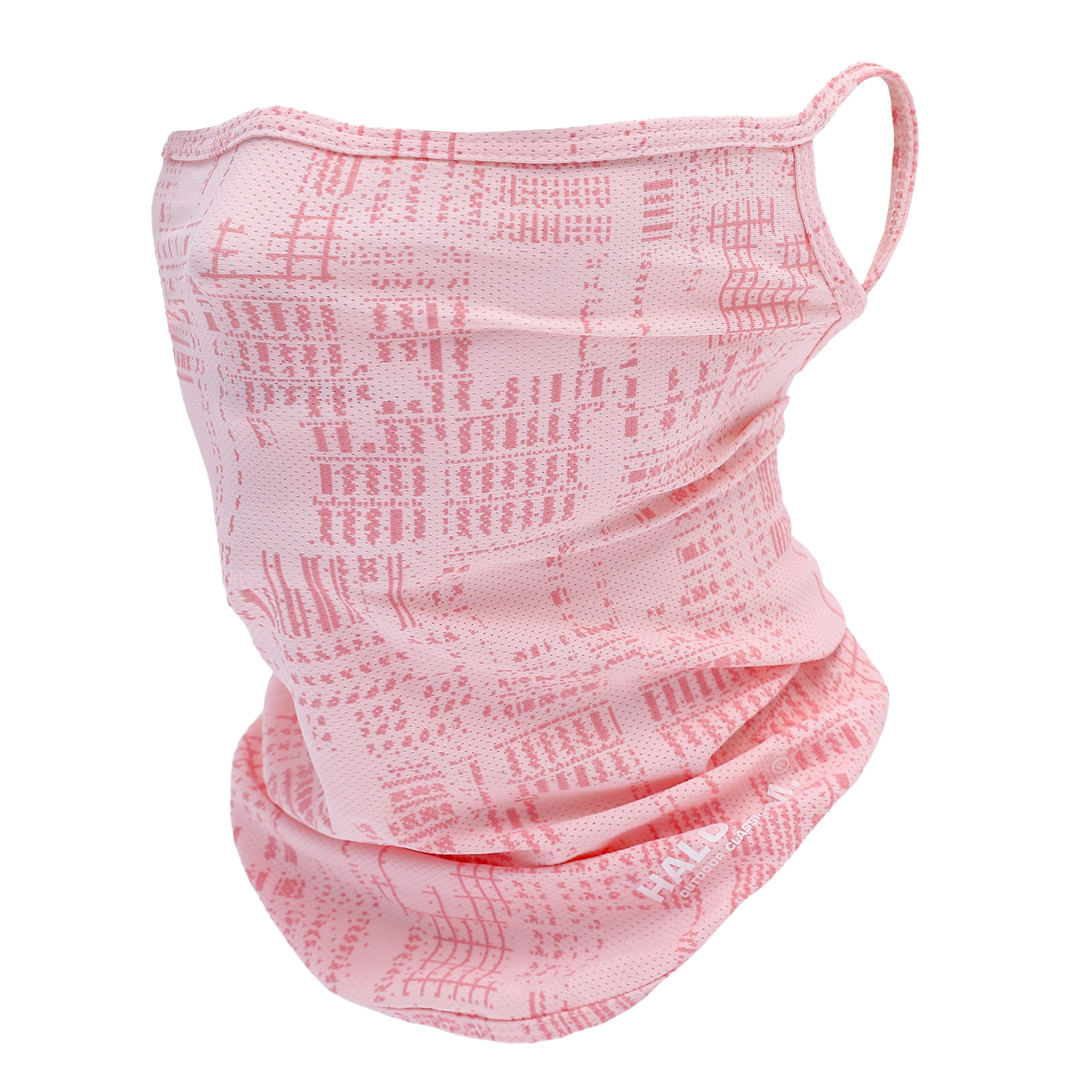 Thin Breathable Ear Hanging Real Ice Silk Face Towel Outdoor Quick-drying Face Mask Sunscreen Summer Mask Letter Turtleneck Scarf