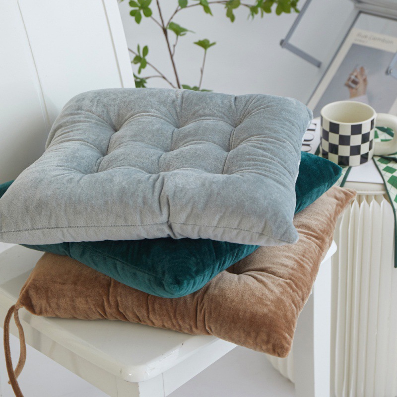 Autumn and Winter thickened Crystal velvet cushion tatami cushion office chair cushion student bench adjustment butt cushion