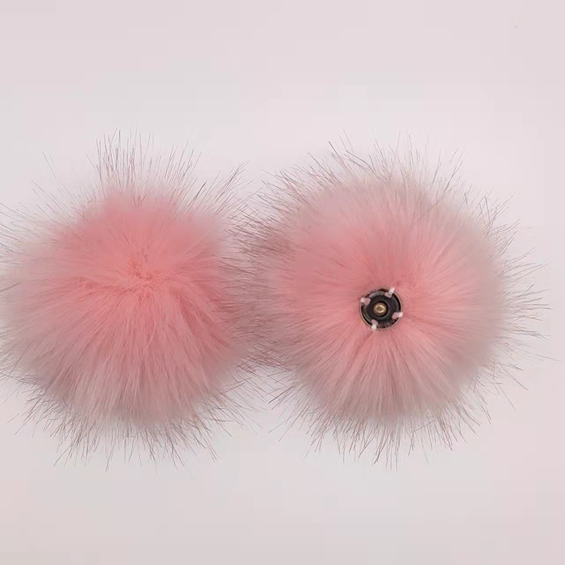 Fox fur ball artificial fur ball imitation Fox raccoon fur ball clothing shoes and hats accessories fur ball accessories manufacturers wholesale