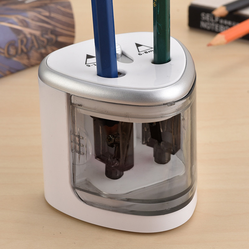 Astronomical double hole electric pencil sharpener art student painting pencil sharpener automatic pencil sharpener manufacturers wholesale 8004