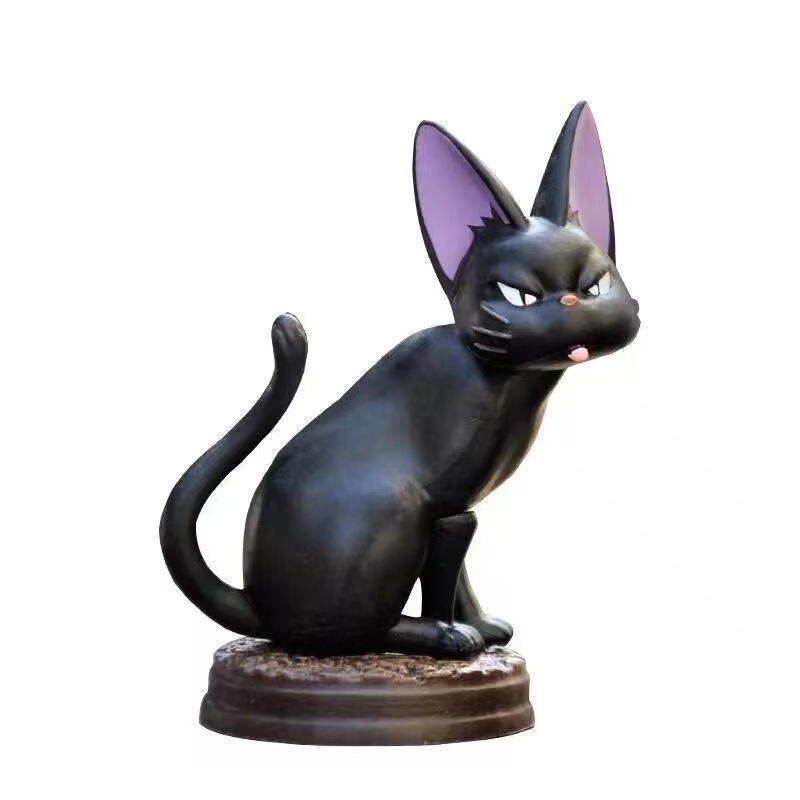 黒猫吉吉盲箱置物日漫シリーズかわいいカワイイ人形いたずら台座モデル猫装飾モデル|undefined