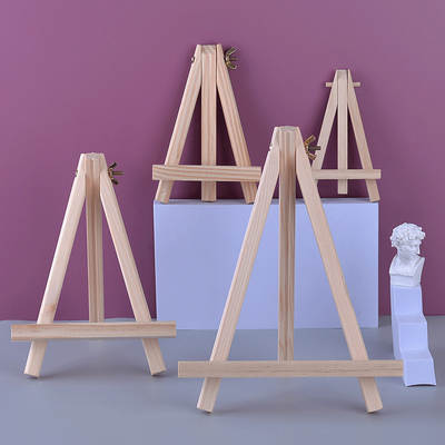 Mini Small Easel Desktop Desktop Wooden Quality Flat Folding Bracket Sketch Children Art Painting Tripod Tripod