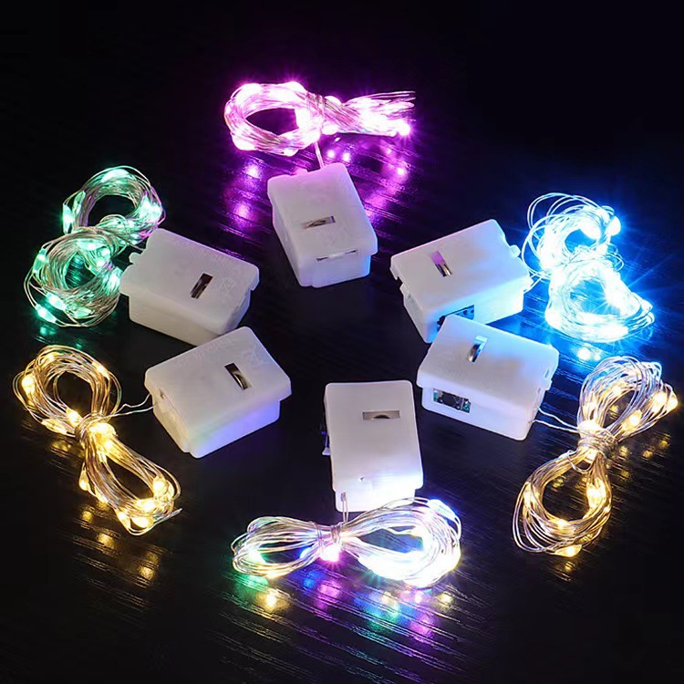 LED flash cross-border copper wire string lights gift box lights with decorative star lights string lights wholesale