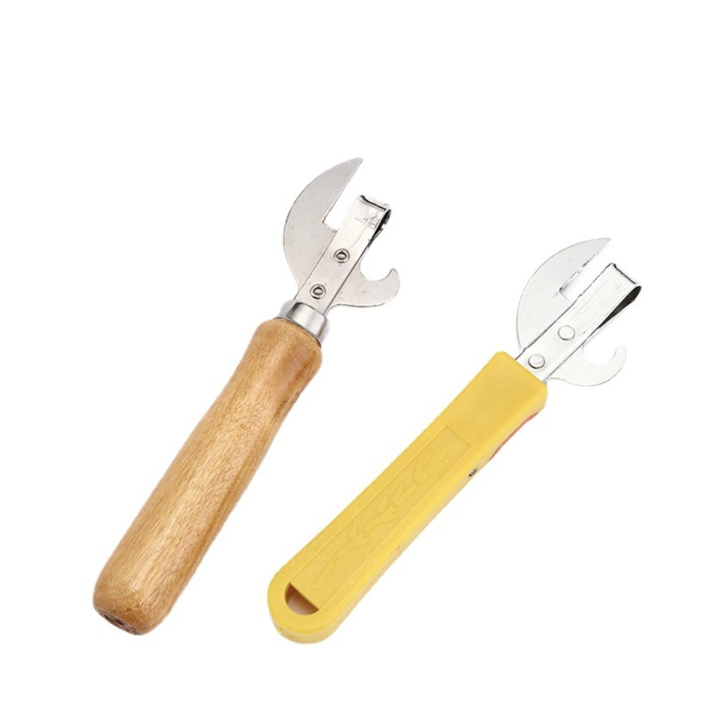 Stainless steel wine bottle opener wooden handle beer screwdriver multifunctional wooden handle can opener