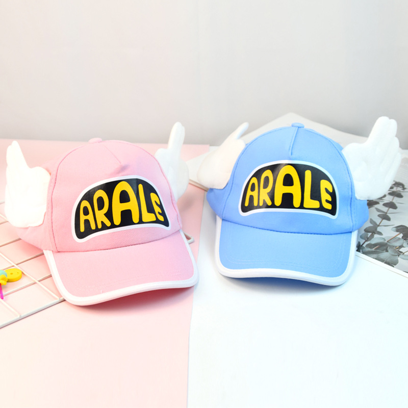 Factory supply Net red atmosphere sunshade Photo student cartoon angel wings cap Alalei baseball cap