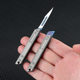 Titanium Alloy Mini Knife Art Knife Sharp Paper Cutting Knife Portable Keychain Pendant Portable Unpacking Express Knife