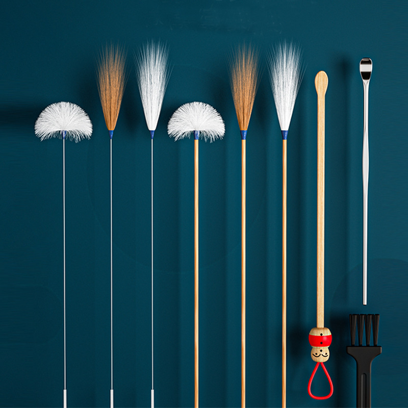 Ear picking set professional ear digging ear goose feather stick ear spoon buckle Mao Mao full set of ear picking tools ear digging spoon