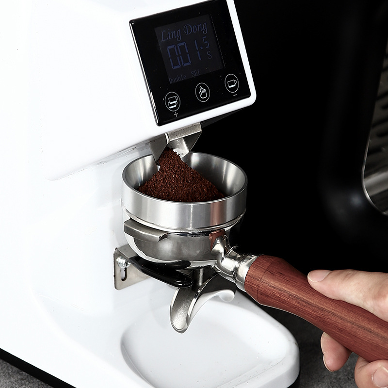 带磁防飞粉圈意式咖啡接粉器美式磨豆机布粉器51mm58mm手柄通用