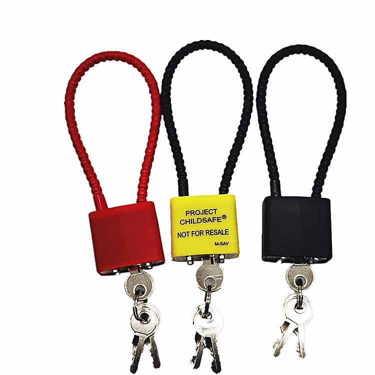 Gun lock wire rope steel cable padlock cabinet Cabinet Cabinet file cabinet extension padlock wire lock anti-theft padlock long beam lock