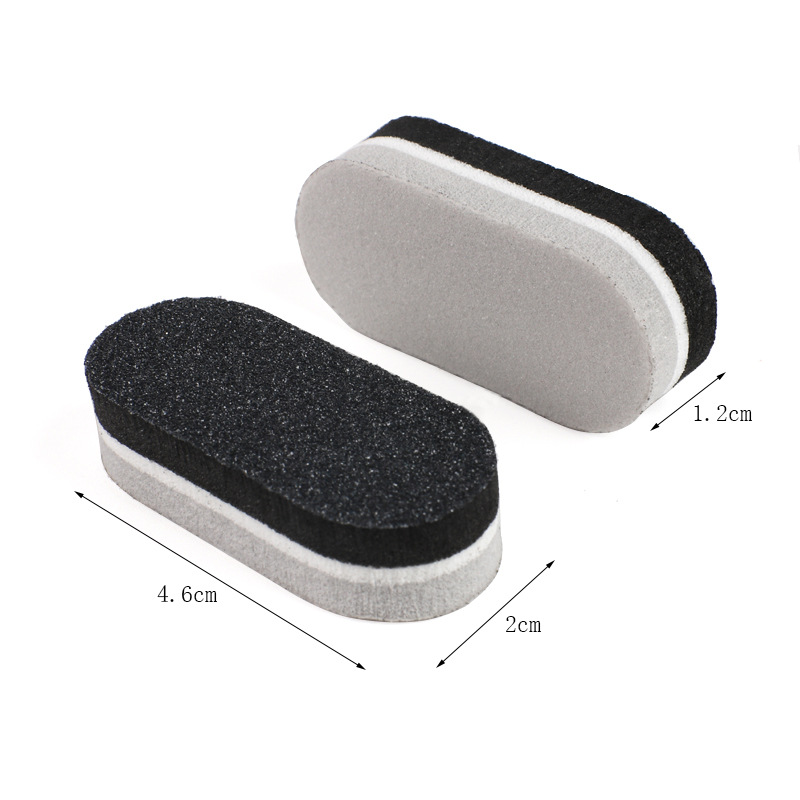 Cross-border supply of double-sided polishing small oval sponge rub Mini small long sponge throwing file wear-resistant sand