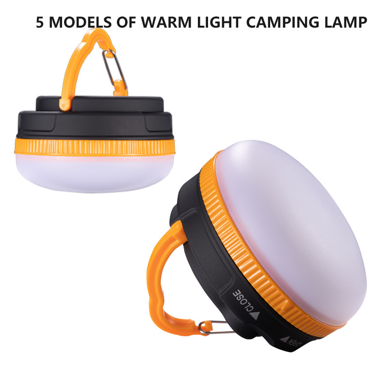 Outdoor lighting mini camping light LED camp light 5-gear lighting magnet AAA battery tent light camping hanging light