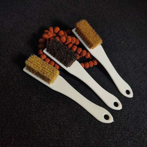 Wen Play Brush Bristle Stainless Steel Brush King Kong Bodhi Zi Wen Play Walnut Large Bristle Brush Tool Brush