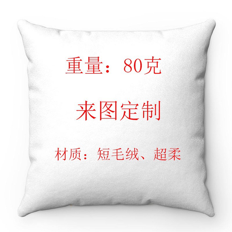 Custom pattern linen peach skin velvet super soft material pillow cover pillow cushion cover tapestry factory to map production