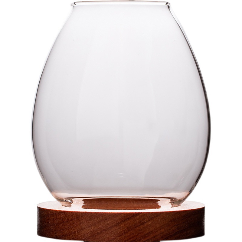 Transparent Glass Candle Holder Chinese Style Ornaments Romantic Candlelight Dinner Zen Style Vintage Household Windproof Candle Cover