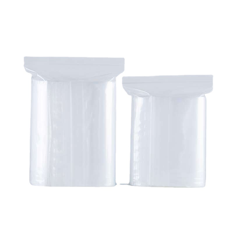 Transparent PE ziplock bag clothing food packaging bag thickened plastic sealed bag bone bag sealed bag large quantity wholesale