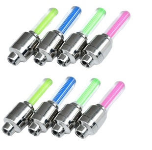 Bicycle gas nozzle lamp mountain bike valve lamp long hot wheel bicycle accessories fluorescent rod wheel tire lamp