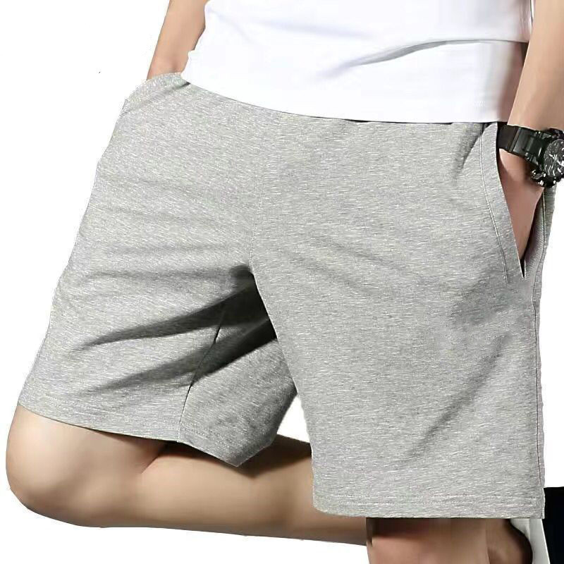 Solid Color Cotton Casual Shorts Men's Outer Wear Summer Men's and Women's Thin Five-point Pants Men's Casual Pants Men's Loose Sports Pants