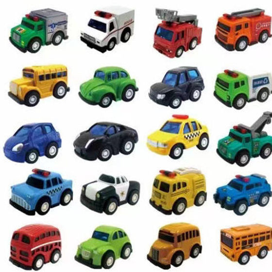 Ferris wheel alloy car back Force simulation mini car model ornaments engineering display stand children's toys wholesale