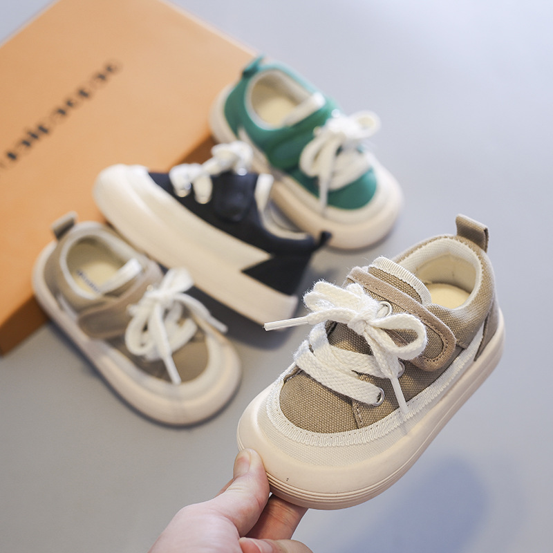 Children's Canvas Shoes Autumn New Boys' Cloth Shoes Soft-soled Casual Children's Shoes Girls' Board Shoes Baby Ugly Cute Shoes Trendy
