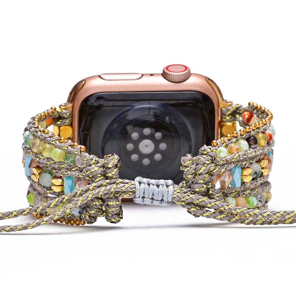 Bohemian style Apple Watch band natural stone woven Apple Watch band foreign trade exclusive for manufacturers