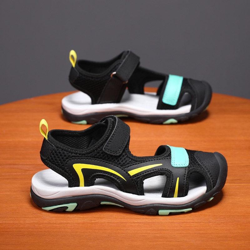 Children's Sandals 2023 New Summer Mid-Big Children's Soft Sole Non-Slip Korean Style Children's Shoes