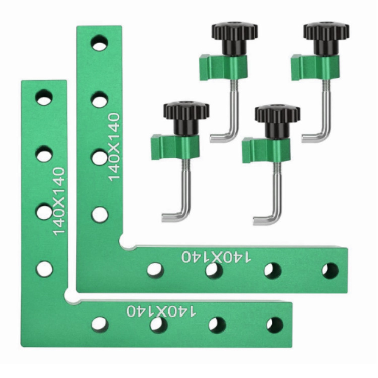 Woodworking right angle clamp plate fixing clamp 90 degree right angle positioning ruler aluminum alloy height ruler