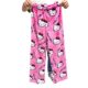 Cartoon Cat Christmas fleece-lined Pajama Pants Women's Home Casual Fall/Winter Flannel Pants Home Wear